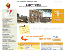 Tablet Screenshot of dailytours.com